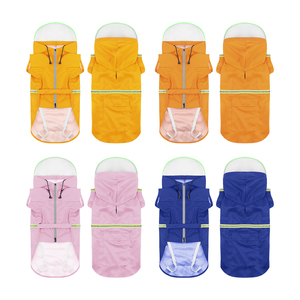 <span class=keywords><strong>Prix</strong></span> d'usine – Imperméable classique rayé en PU à capuche pour chien, idéal pour les jours de pluie et les promenades en extérieur - Product Image 2