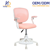 Modern 360 °   Chaise pivotante rose réglable en hauteur pour enfants, école, maison, bureau, étude, chaise ergonomique