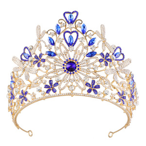 Tiara de Boda con Pedrería Rosa, Verde, Roja y <span class=keywords><strong>Lila</strong></span>, Corona para Novia, Reina o Mujer - Product Image 2