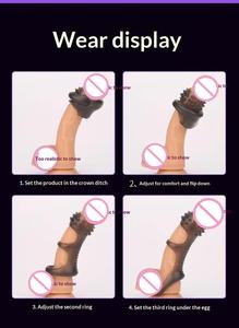 Anillo Vibrador para Pene con Bloqueo Antideslizante y Diseño de Dientes de Lobo para Parejas, Anillo de Placer para Adultos - Product Image 5