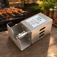 Motor Rotisserie BBQ Pengganti, Tugas Berat, Elektrik, Pemutar Tusuk Sate Torsi Tinggi, Motor Panggang Otomatis, Pemutar Daging Otomatis untuk Daging Kambing dan Ayam