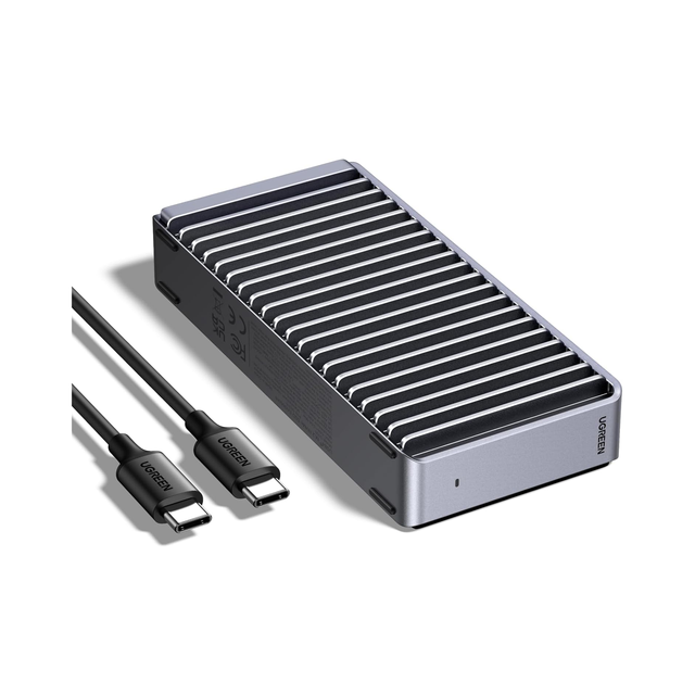 UGREEN 40Gbps M.2 NVMe Enclosure 8TB SSD Case Compatible with Thunderbolt 4 with Aluminum Double-Sided Fin Heat Dissipation