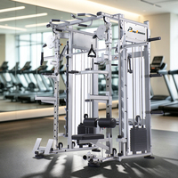 Machine de musculation multi-stations à double câble croisé, directement de l'usine, avec siège réglable et personnalisation OEM pour centres de fitness