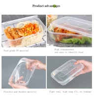 1000ml Restaurant Lebensmittel Einweg-Takeaway Plastik-Lunchbox Mikrowellengeeignete Plastikbehälter für Catering