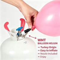 Tanque de Gas para Globos con Válvula de Seguridad a Prueba de Fugas para Arcos de Globos DIY y Decoraciones para Fiestas