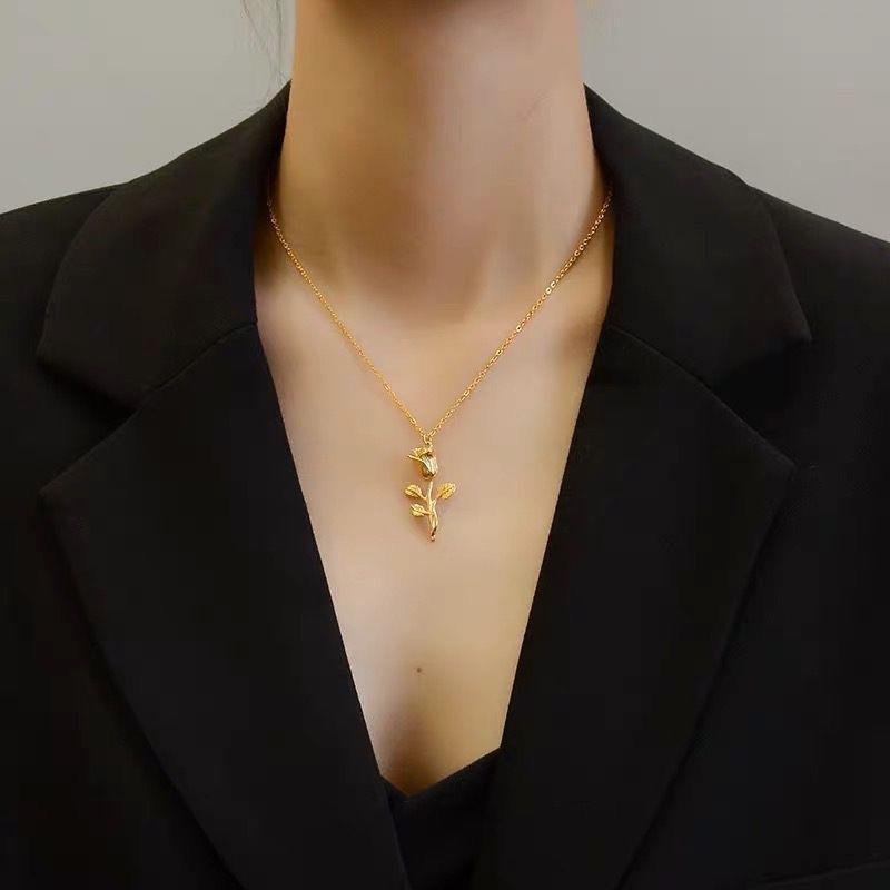 Customized Necklace Stainless Steel Geometric square