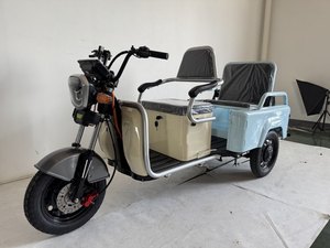 Triciclo para Adultos de 3 Ruedas, Bicicleta Eléctrica de Transporte de Pasajeros de Doble Propósito, Scooter Resistente con Asiento Plegable - Product Image 2