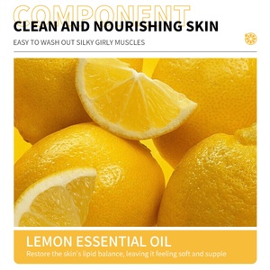 Gel exfoliant corporel au citron frais Biosphère, éclaircissant, liquide, anti-acné, blanchissant, naturel, pour hommes, marque privée, bio, gel douche - Product Image 5
