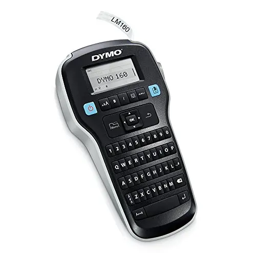 Large Display DYMO LabelManager LM 160 LM160 Portable Label Maker D1 Thermal Label Printer with QWERTY Keyboard for Home Office