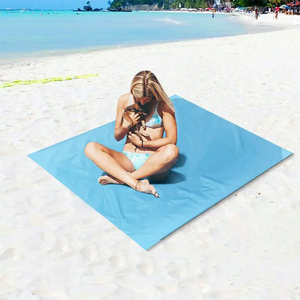 Respaldo ajustable, alfombrilla de <span class=keywords><strong>playa</strong></span> plegable portátil para salón, alfombrilla de <span class=keywords><strong>playa</strong></span> Oxford impermeable con respaldo - Product Image 1