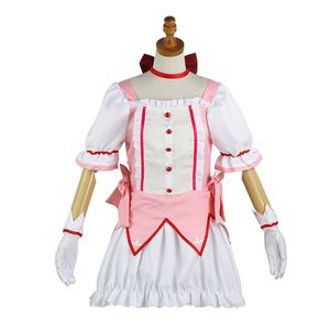 Conjunto de Cosplay al por Mayor de Puella <span class=keywords><strong>Magi</strong></span> Madoka Magica: Vestido Rosa de Kaname Madoka y Uniforme de Batalla Negro de Akemi Homura (Mami Tomoe) - Product Image 2