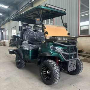 Voiturette de golf électrique à 4 places, buggy de golf levé sur route avec batterie au lithium, vente à chaud - Product Image 5