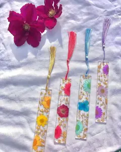 New Khô Hoa Nhựa Bookmark Quà Tặng Cho Các Trường Học Trẻ Em Sinh Nhật Đảng Nhựa Thủ Công Mỹ Nghệ Hoa Khuyến Mại Bookmark Cho Cuốn Sách Đọc