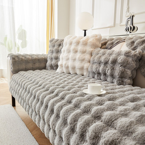 Copridivano in Velluto Morbido Antiscivolo Invernale, Cuscino Decorativo alla Moda <span class=keywords><strong>per</strong></span> <span class=keywords><strong>Divano</strong></span> Componibile e Soggiorno - Product Image 6