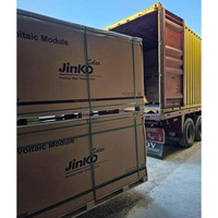 Jinko Tiger modul PV surya tipe Neo N, Panel surya Mono wajah dua 570W-590W dengan PERC setengah sel teknologi IBC harga pabrik
