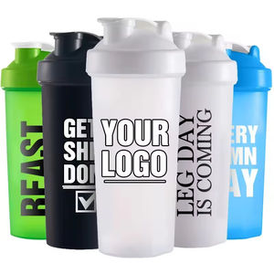 Bouteille d'eau en plastique personnalisée avec logo pour protéines, shaker de sport, idéale pour la gym et le fitness (vente en gros) - Product Image 1