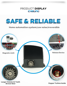 Moteur électrique S3 AC Ouvre-porte coulissant Télécommande pour garage Charge maximale 7000kg pour porte d'hôpital - Product Image 4