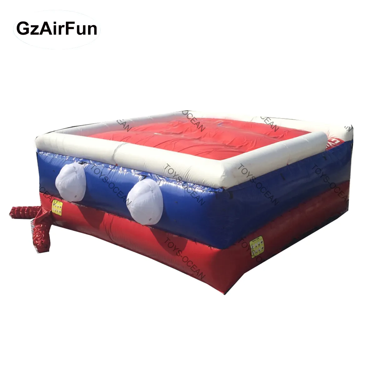 Custom extreme sport BMX FMX skiing freestyle stunt big inflatable landing airbag ramp sloped jump air bag mat for sale