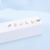 Toposh Fashion F136 CZ Rock en stock, anneau de nez en titane G20, piercing corporel, bijoux en titane, anneau de nez en forme de L, vente en gros