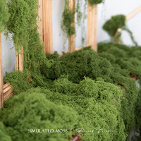 Mousse artificielle verte en plastique haut de gamme, fausse verdure pour aménagement paysager, terrariums, accessoires décoratifs pour photos, ornements