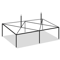 Weiß Personen Hochzeit Stretch Zelte für Veranstaltungen Wasserdichte Pinnacle Serie High Peak Frame Zelte High Peak Zelt