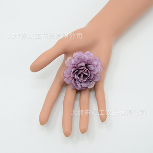 Flores Artificiales de Rosa y Peonía Dongchen Crafts, Poliéster 1.5G, Decoración para Bodas, Arreglos de Mesa, Manualidades, Accesorios para el Cabello - Product Image 2
