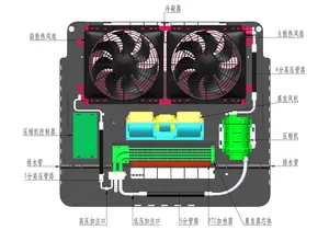 Air Conditioning Systems Parking Cooler 24V 12 Volt Air Conditioner For Truck Tractor Camper Caravan Rv Van