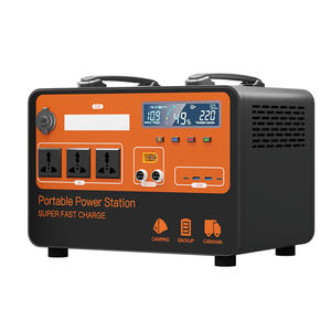 Estación de energía portátil recargable solar AC de 600W480Wh a 1800W2.5kWh para acampar al aire libre y suministro de energía RV - Product Image 1