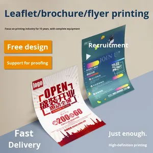 Iş reklam için özelleştirilmiş A4 renk kurumsal broşürler 70% baskılı sayfalar tek sayfa posterler sert kapak tasarımı - Product Image 4