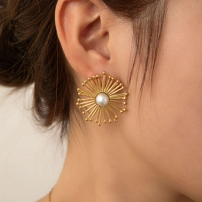 Earrings Sweet Cute Rustproof Hoop Earrings