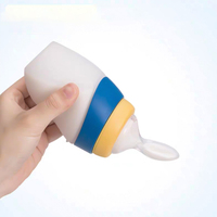 Ensemble de nouveaux produits pour bébés Cuillère à fruits en silicone et biberon complémentaire à chauffeur manuel Produit pour bébés personnalisable