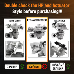 Turbocompresseur GT1544V pour Citroën C2 C3 C4 Peugeot Ford C MAX 308 <span class=keywords><strong>HDI</strong></span> pour Volvo pour Peugeot pour Mazda 3M5Q6K682AF - Product Image 6