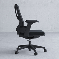 Chaise de bureau ergonomique pivotante en maille de qualité supérieure Lysun YC05B, garantie 5 ans, utilisation pour l'école, l'hôtel, l'atelier