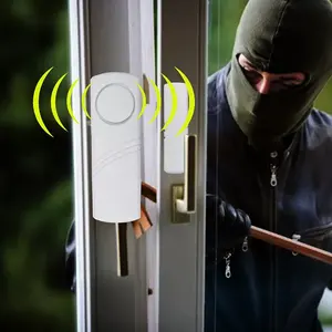 Sistema de alarma de seguridad para el hogar fácil de instalar, sensores magnéticos inalámbricos para puertas y ventanas, Material ABS a la venta - Product Image 5