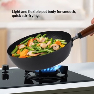 Poêle japonaise en acier inoxydable à grain de fer, sans revêtement, antiadhésive, pour œufs, friture, steak, braisage, compatible gaz - Product Image 5