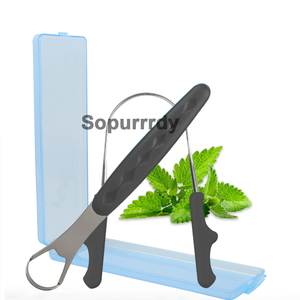 Grattoir à Langue en Acier Inoxydable avec Logo Personnalisé – Outil d'Hygiène Buccale Efficace pour Réduire la Mauvaise Haleine, Nettoyage Efficace, Aide à l'Hygiène Dentaire, Conception Portable - Product Image 6