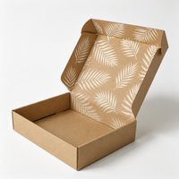 Boîte d'emballage pour bijoux en carton ondulé écologique avec finition mate, taille personnalisée, pour cadeaux, impression offset et dorure à chaud