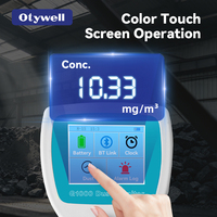 Detector de Concentración de Polvo Otywell G1000 con Alarma de Límite Excedente, Valor de Alarma Personalizable y Larga Duración en Espera