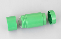 Usine en gros vide rouleau sur push up tube rotatif déodorant conteneur bâton pour solide crème solaire bâton vert