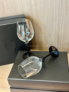 European Crystal Glass Wine Glass Set Long Stem Modern Design Eco-Friendly Dishwasher Safe Custom Logo Option for Dinner Use - Product Image 4