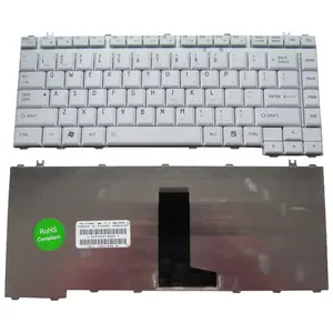 Toshiba Satellite A200 A205 A210 A215 A300 M300 serisi için beyaz laptop klavye