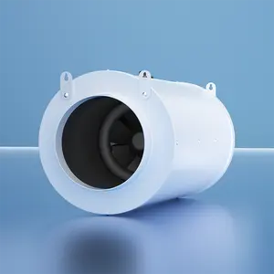 200mm silenced horticulture hydroponics ventilation turbo jet EC fan
