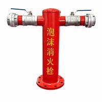 Hydrant industriel en fonte avec isolation en mousse DN150/65x2 à double sortie, vanne de protection incendie pour système de sécurité d'usine et d'entrepôt