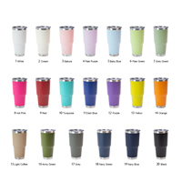 Gobelet isotherme 30 oz avec couvercle coulissant amovible, en acier inoxydable avec revêtement poudré, emballage personnalisé pour les boutiques de cadeaux et la vente au détail