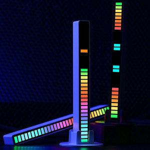 Lámpara de escritorio RGB con control por voz, sincronización rítmica, ambiente musical colorido y luz LED creativa con sensor - Product Image 6