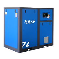 Compresseur d'air à vis à vitesse fixe haute efficacité ZAKF 45KW 60HP 7-13Bar, sur mesure, lubrifié à l'huile
