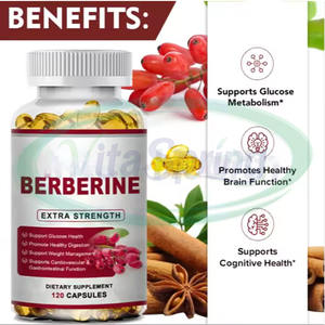 ASAP OEM 1000mg 500mg Berbérine Softgel Capsules Suppléments organiques à base de plantes Berbérine Soft Capsule - Product Image 2
