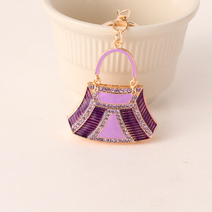 Mini sac à main en strass exquis, accessoire porte-clés, boucle de sac en métal, pendentif, bijou créatif, cadeau pour petite amie - Product Image 4