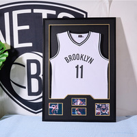 Cadre de présentation encadré pour maillot de football, maillot de basketball, collection commémorative d'autographes de stars de tennis de table, imprimé par peinture en spray