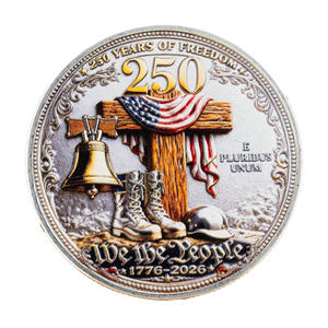 Moneda Conmemorativa <span class=keywords><strong>de</strong></span> Metal con Emblema <span class=keywords><strong>de</strong></span> Águila, Tema <span class=keywords><strong>Libertad</strong></span> y Guardián <span class=keywords><strong>de</strong></span> <span class=keywords><strong>la</strong></span> Fe, Souvenir Decorativo - Product Image 2